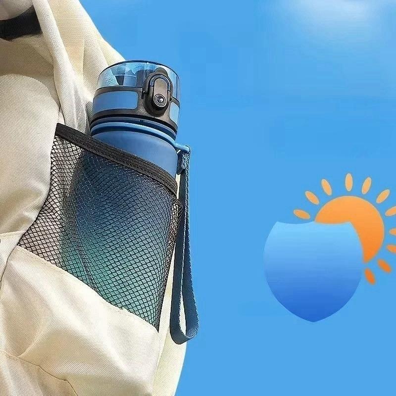 1 Liter Large Capacity Sports Water Bottle Leak-proof Plastic Cup Drink items Outdoor Travel Camping Portable Gym Fitness Jugs