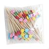 100 Pieces Cocktail Picks Food for Cake BBQ Decoration Accessories