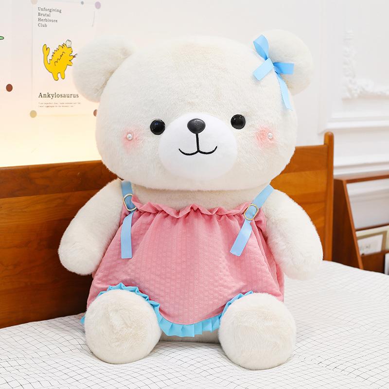 Ремешок Кукла Медведь Жемчужный Медведь Большая Кукла Девочка Сопровождающая Подушка Кукла Автомат Обмен Плюшевая Игрушка