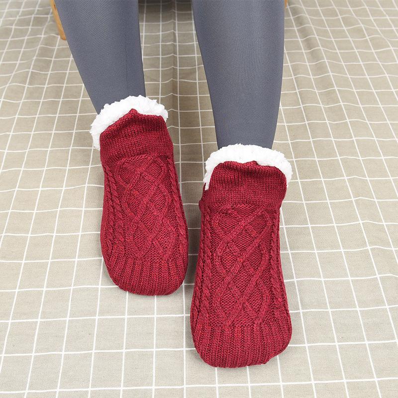 Fall and Winter Floor Socks Home Warm Women Men Socks Snow Socks Sleep Carpet Socks Slippers Socks Men Non-slip Yoga Socks