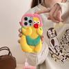 For iPhone 16 Pro Silicone Case Cute Chicken Design Shockproof Phone Back Cover