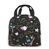 Сумка-тоут гигиениста, сумка для ланча для женщин, ланч-бокс, термоизолированный контейнер для ланча для офиса, школы, пикника, пляжа