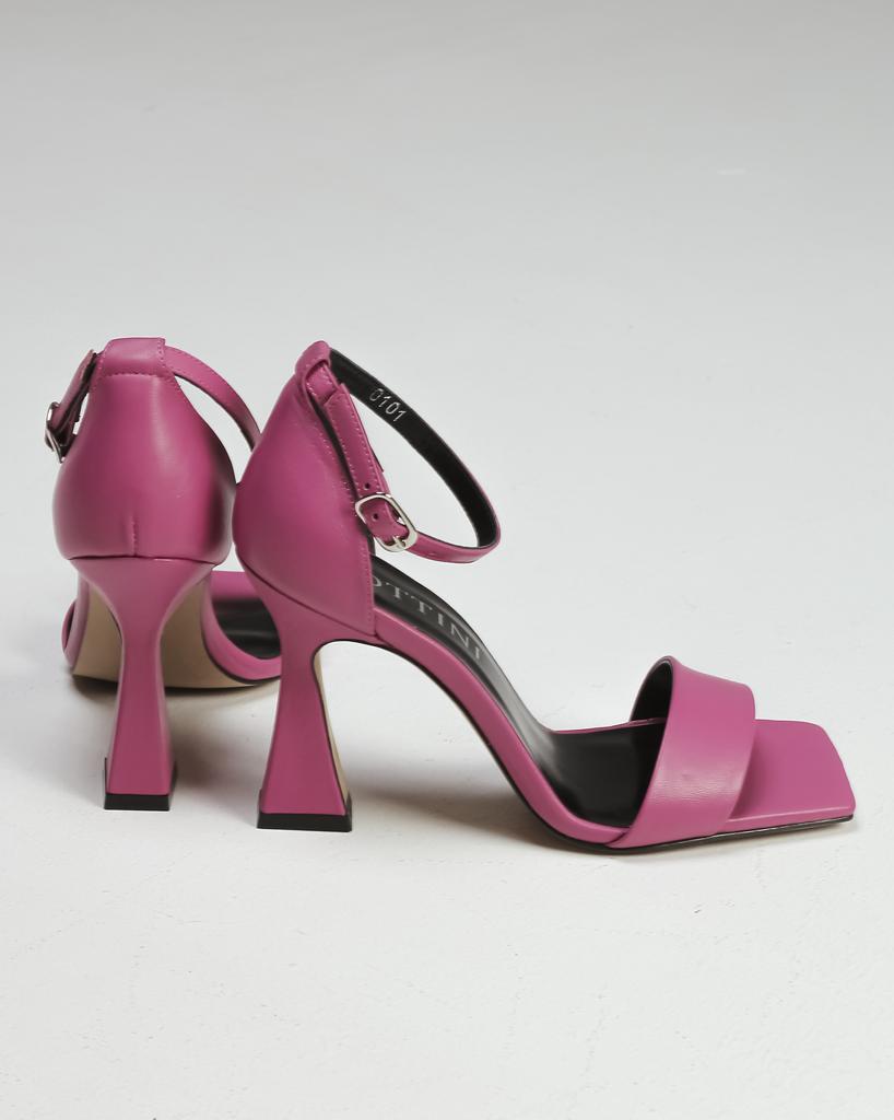 Heeled Sandals Lottini 3200101 37 Fuchsia Leather