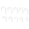 100Pcs/Box Fish Hook With Barb Fish Hook With Hole Silver Small Accessories