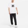 Nike T Shirts Men's White Crew Neck Moderate Straight Fit (Unisex) T-Shirts DR5758 100