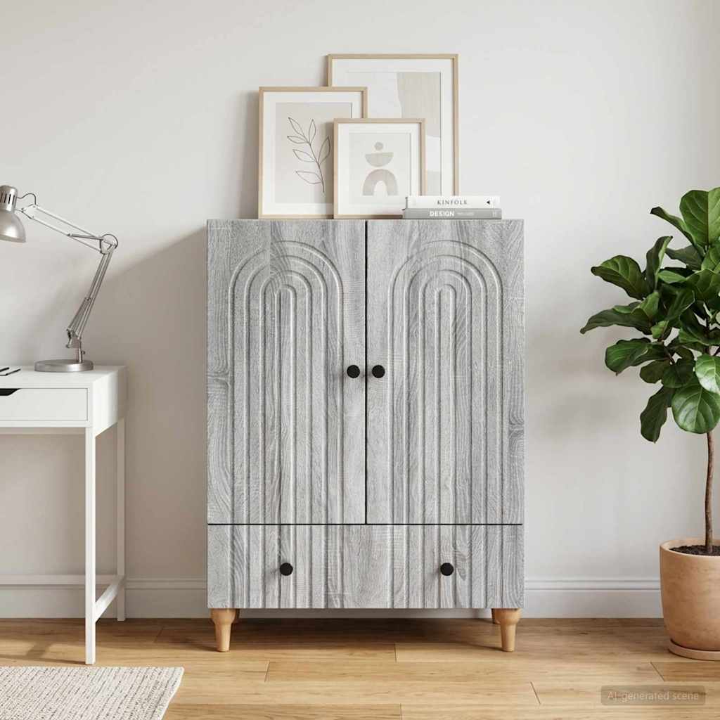 Sideboard Grey Sonoma 66 x 34.5 x 95 cm Particleboard