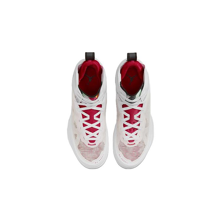 Air Jordan 37 Grade School 'Hare' (Unisex) White / Light Silver / Black / True Red Kids' Basketball Shoes DD7421 160