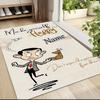 Custom Name Mr. Bean's Tea Time Carpet Rug Customizable Soft Washable Anti-Slip Home Living Room Sofa Mats Personalized Rug. 0909290