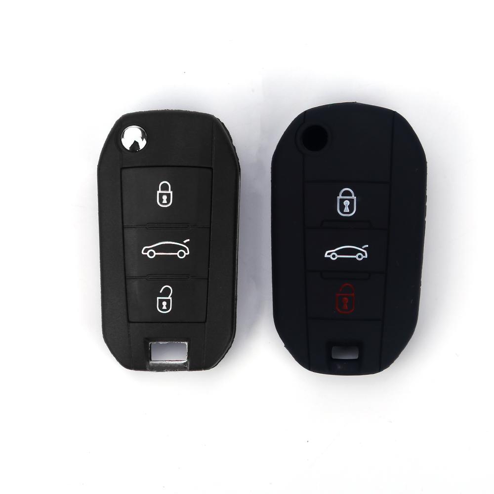 Чехол-крышка для складного автомобильного ключа для Peugeot 508 301 2008 3008 408 4008 308 Чехол-защитный держатель для автомобильного ключа для Citroen C4 CACTUS C5 C3 C4L