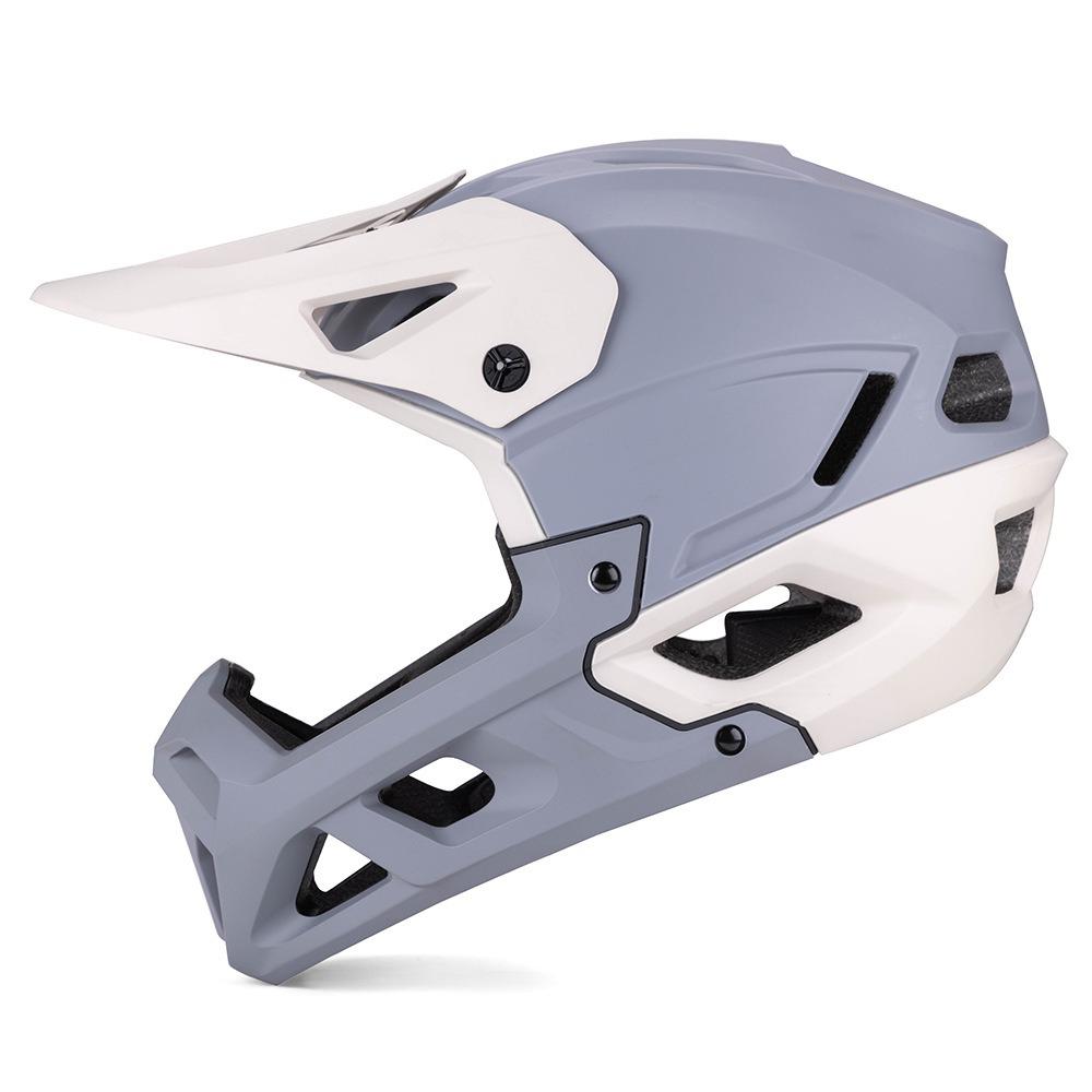 Protective Off-road Helmet Mountain Bike Full Helmet Adult Men's and Women's Bicycle Off-road Full Helmet Integrated Forming
