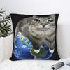 Смешные мемы с котами Подушка Чехол для подушки Современный чехол для подушки Удобные наволочки Для гостиной Кровати Стула