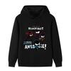 Kids Pullover Hoodie Cartoon Ninja Character Print, Soft LongSleeve Hooded Sweatshirt for Boys Girls, Casual Graphic Top for Autumn Daily Outdoor Wear