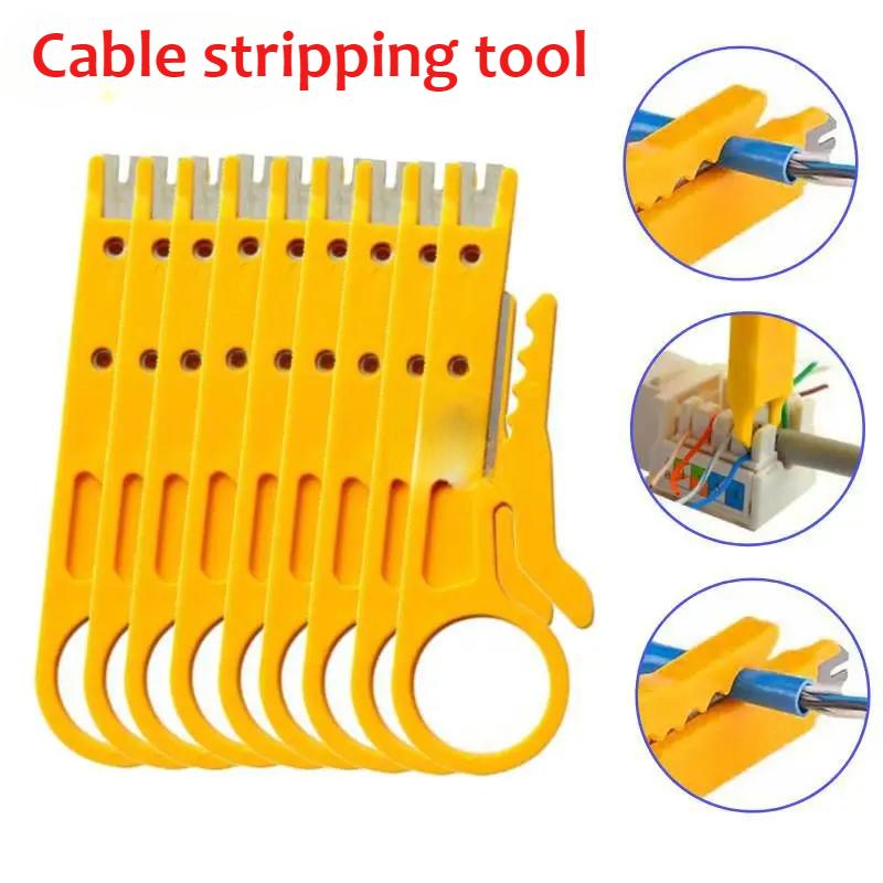 Mini Pocket Portable Wire Stripper Knife Crimper Pliers Crimping Tool Cable Stripping Wire Cutter Crimpatrice Tool Parts