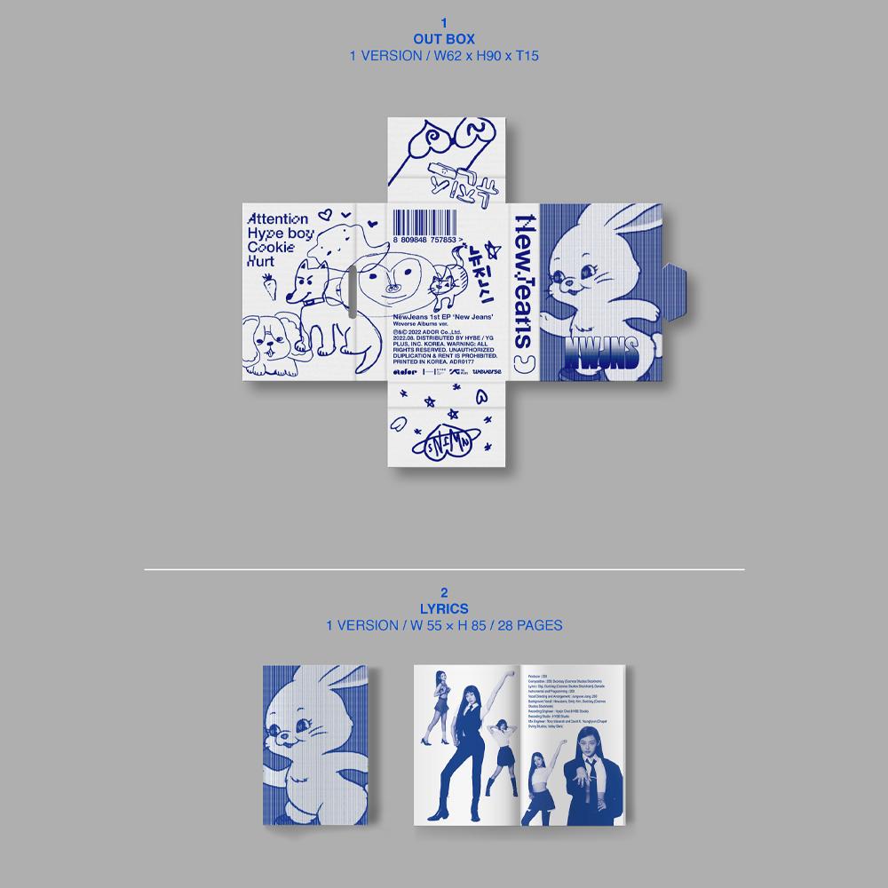 NewJeans NEW JEANS Альбом Weverse, первый дебютный EP