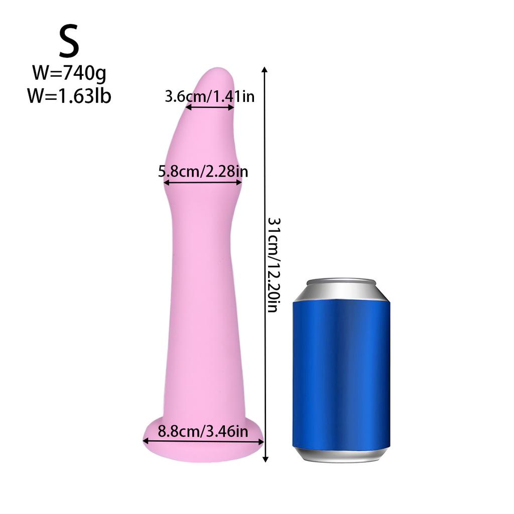 Большая Тяжелая Анальная Пробка - Очень Длинная Неправильной Формы для Продвинутой Анальной Растяжки и Тренировки Фистинга, Унисекс Силиконовая Игрушка