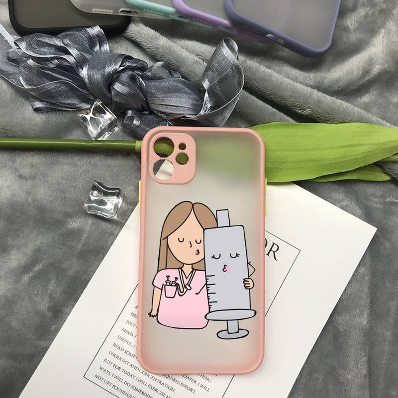 Nurse Medical Medicine Health Heart Phone Case For iPhone 16 15 14 13 12 11 Pro Max Mini SE 7 8 Plus Matte Cover Clear Fundas