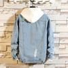 Spring Men's Ripped Denim Jacket - Korean Style, Casual and Trendy