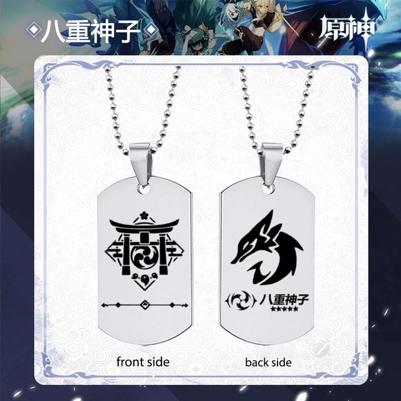 Модное мужское ожерелье с подвеской Genshin Impact, ролевые игры, подарки для любовников