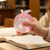 Decompression Toys for Study Maltose Glitter Apple Squeeze Stress Ball, Soft TPR Slow Rising Fidget Safe Kids Toy Anxiety Relief, Cute Fruit