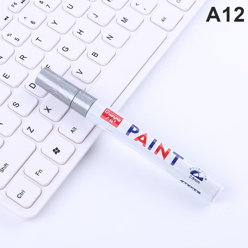 12 цветов, краска-маркер, устойчивая к выцветанию автомобильных шин, протектор шин, компакт-диск, металл, постоянный