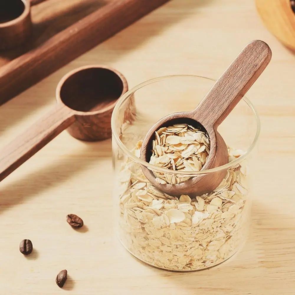 Wooden Tea Coffee Scoop Durable Measuring Tools Creative Measuring Spoon Kitchen