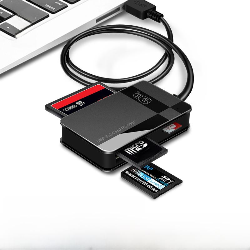 Высокоскоростной USB 3.0 кардридер Chuanyu C368 для мобильных телефонов (Карты TF, SD, CF, MS)