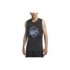 Тренировочная майка с принтом Dri-FIT, мужские топы, черные DX0909-010