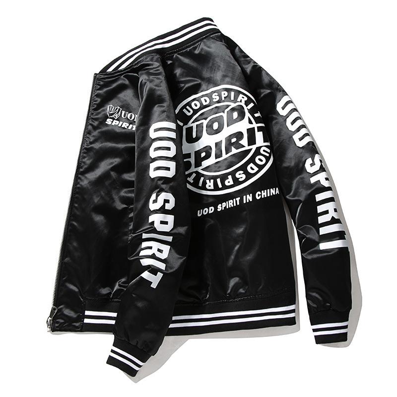 New Men's Casual Hooded Loose Jacket Korean Style Workwear Men's Jacket Trendy Men's Flight Suit