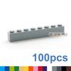 Высококачественные 100 шт. Высококачественные Толстые Высококачественные 1x8 Высококачественные Точечные Самостоятельная сборка Высококачественные Строительные Высококачественные Блоки Фигурки Строительство