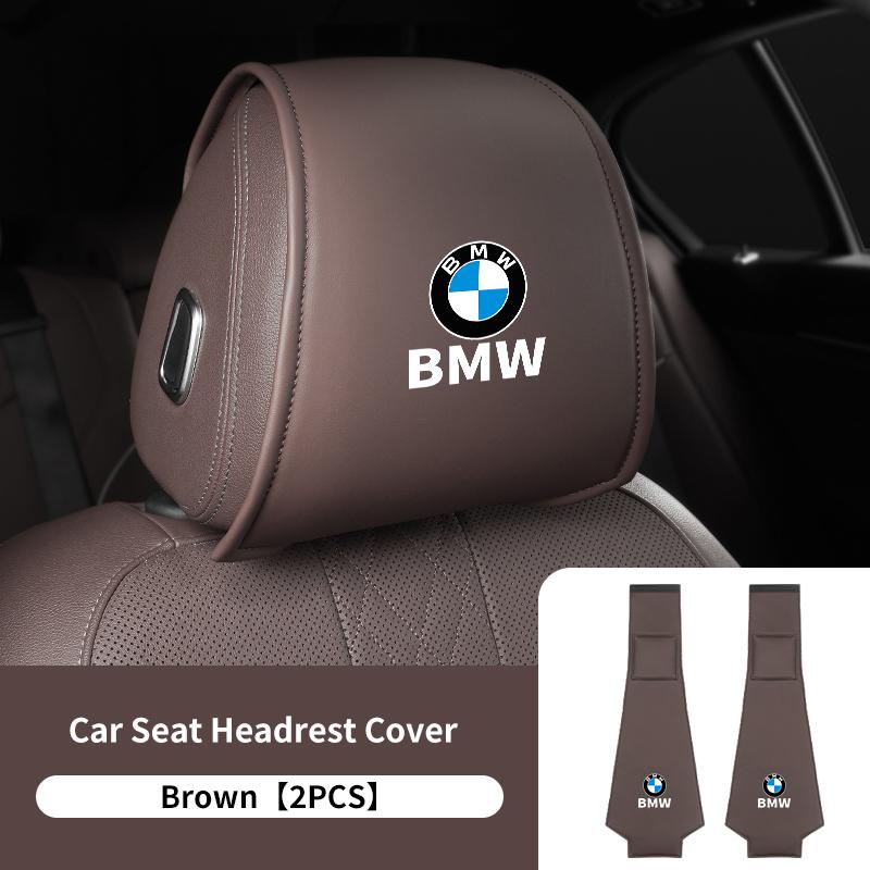 1/2pcs Car Seat Universal Headrest Pillow Anti-dirty Protector Cover For BMW E30 E34 E36 E39 E46 E52 E53 E60 E61 E62 E70 E71 E83