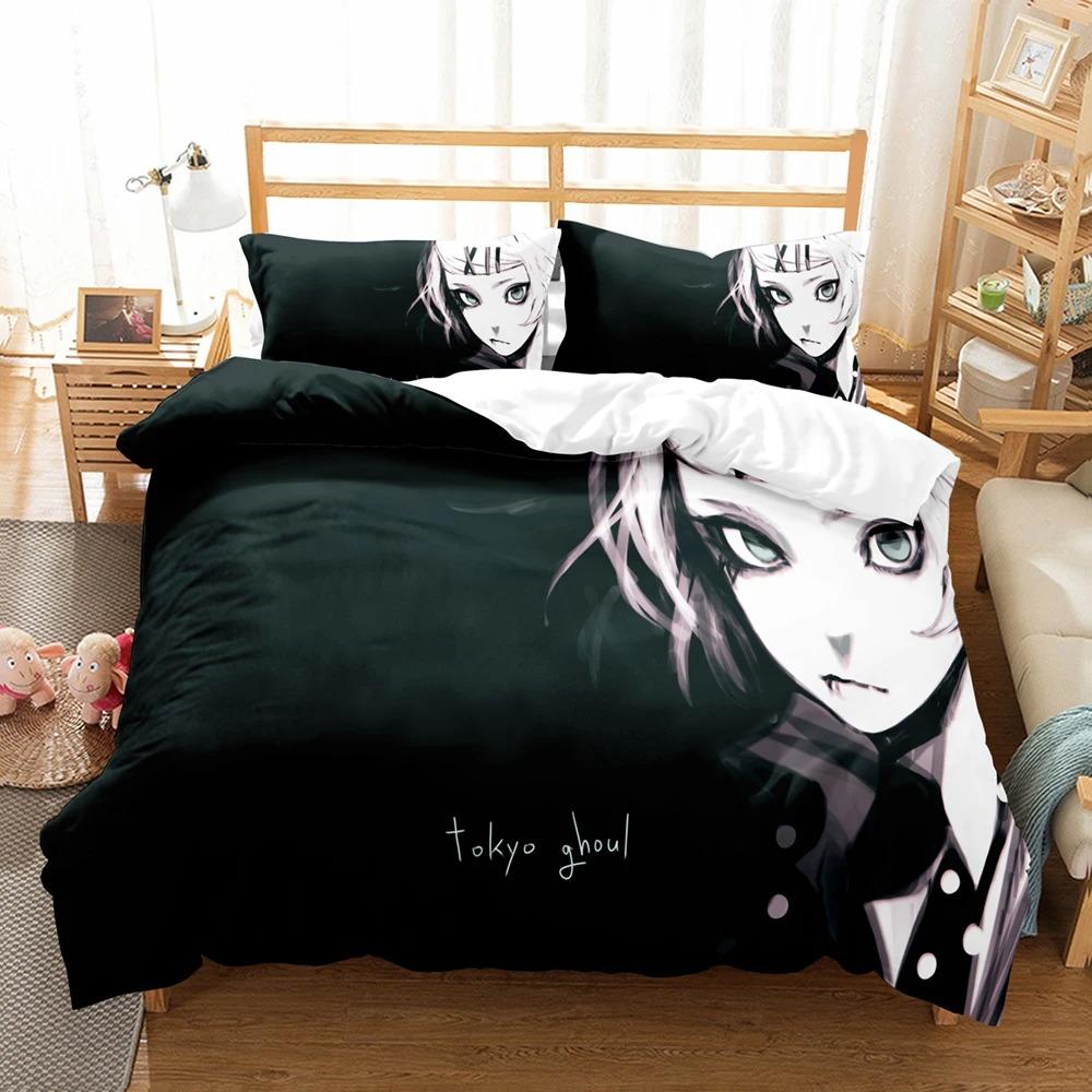 3D-принт аниме Tokyo Ghoul комплекты постельного белья пододеяльник с наволочкой Twin Full Queen King постельное белье постельное белье домашний текстиль
