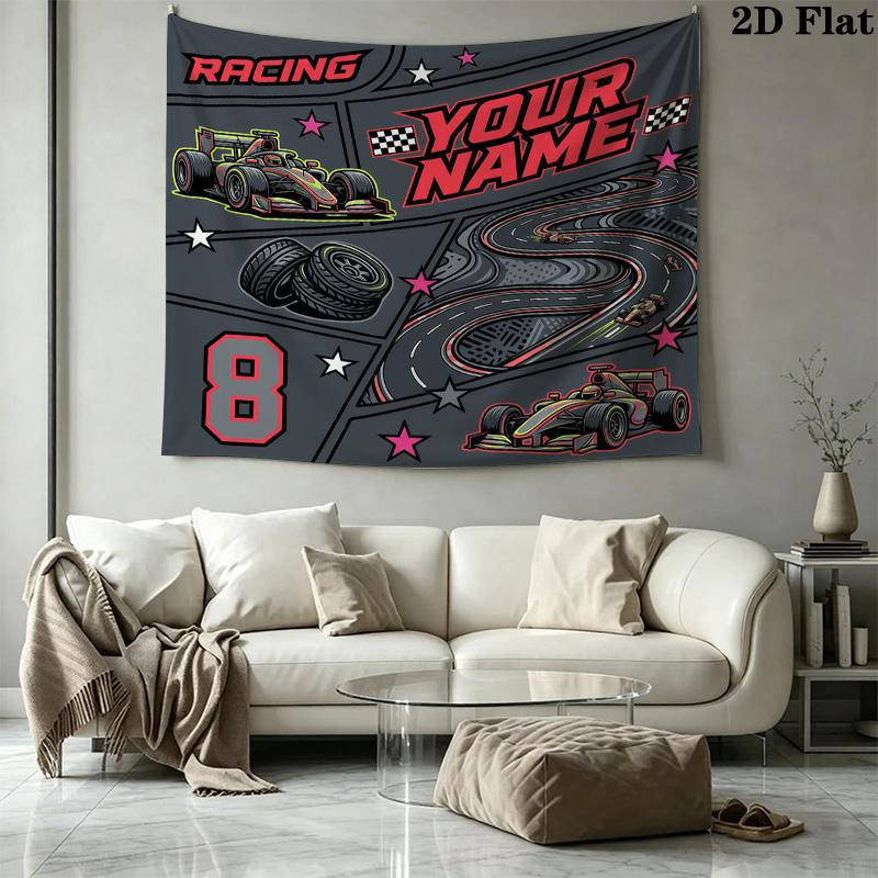 Custom Name Multi Sport GraphicPrinted Tapestry – Wall Hanging for Bedrooms, Dorms, and Home Decor