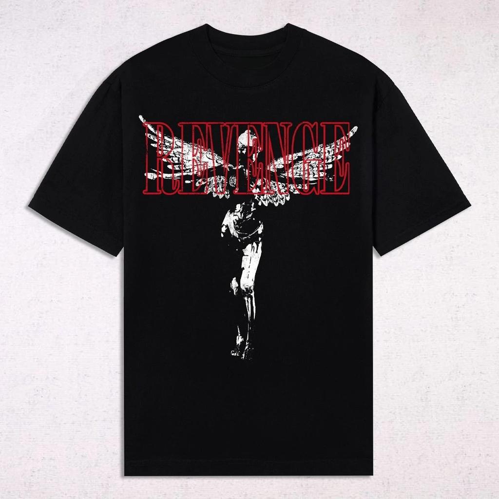 Revenge Utero Revenge Бренд Периферийный Узор Печать Летний Люксовый Бренд Хлопок Мужские и Женские Футболки Короткий Рукав футболка