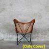 {Только чехол} Сделанное вручную кресло-бабочка из буйволовой кожи, современное акцентное кресло для отдыха, замена