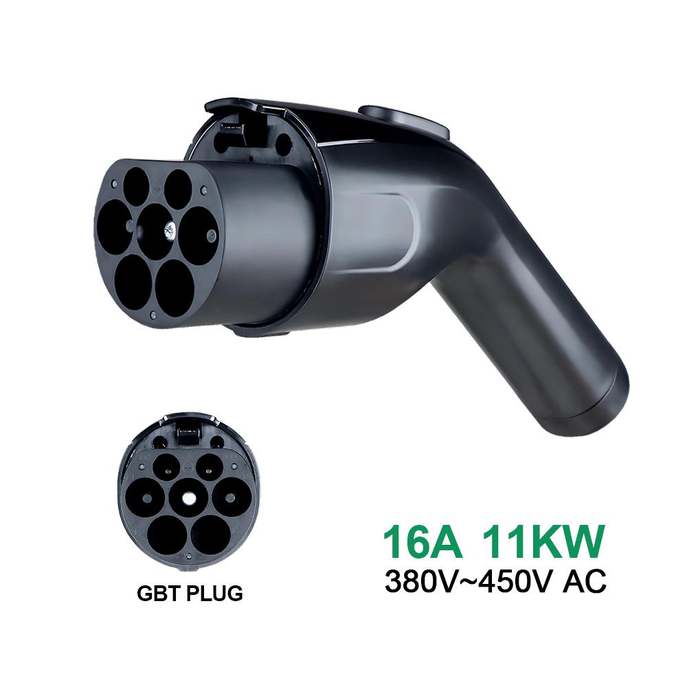 Chiefleed GBT Plug 3.6kw 7kw 11kw 22kw For Replacement EVSE for Electric Car Accessories 16A 32A 1/3P EV Charging Plug