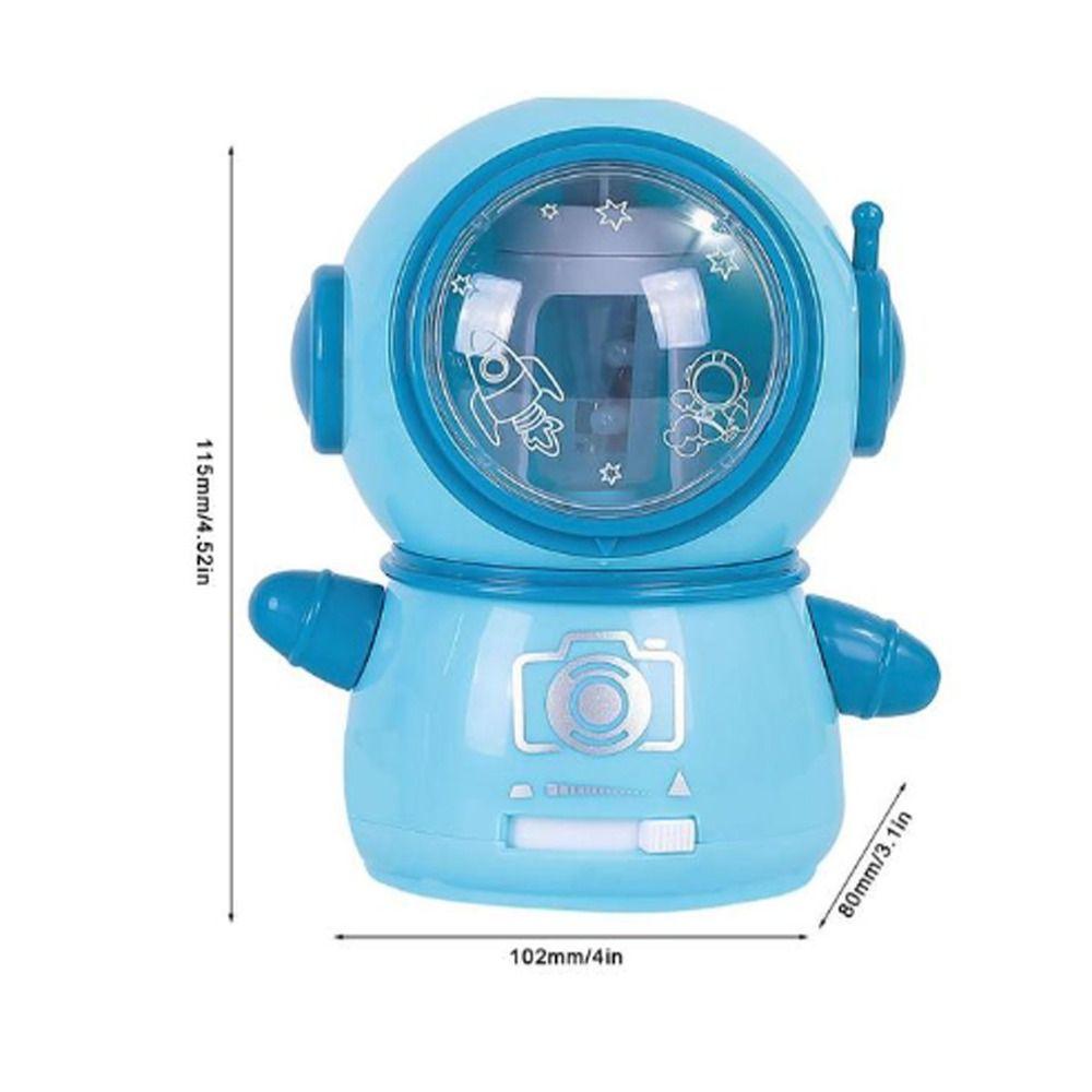 Spaceman Astronaut Automatic Pencil Sharpener Auto Stop Pencil Sharpener Students Stationery