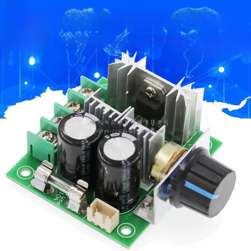 Высокоэффективный 12 В-40 В 10 А регулятор скорости двигателя постоянного тока с бесступенчатым переключателем управления ШИМ