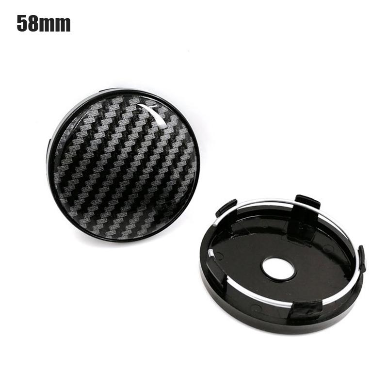 Углеродный черный 57 мм 58 мм автомобильные колпаки ступицы колеса авто обод пыленепроницаемая крышка эмблема