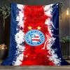 1PC Esporte Clube Bahia Sports Club Emblem Printed Soft Flannel Blanket Throw for Adult Bedroom Living Room Sofa Camping Fan gifts Christmas Gifts