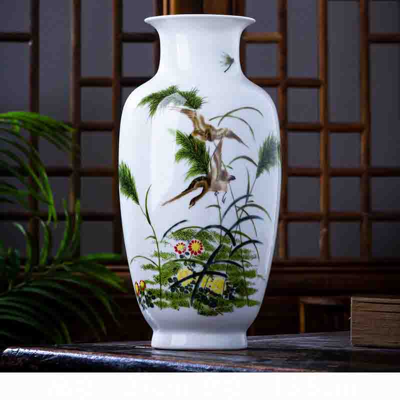 Китай Цзиндэчжэнь Керамические Вазы Украшения Офис Магазин Клуб Бар Меблировка Поделки Дом Гостиная Настольные Аксессуары Украшение