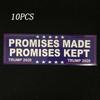 Donald Trump 10pcs Bumper Sticker 2020 Build The Wall Promises Kept Pack Sticker