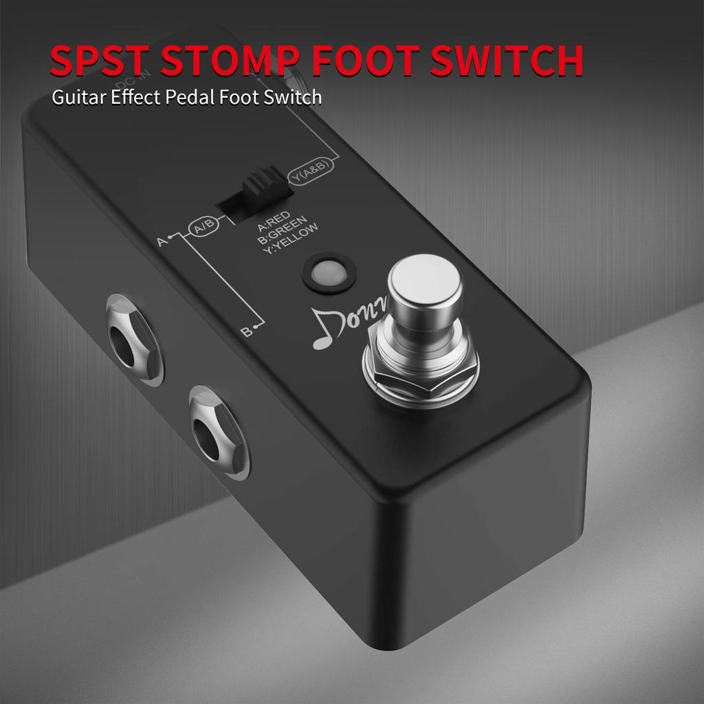 10PCS SPST Momentary Soft Touch Foot Switch Normally Open 2 PIN Stomp Box Push Button Footswitch for Guitar Effect Peda
