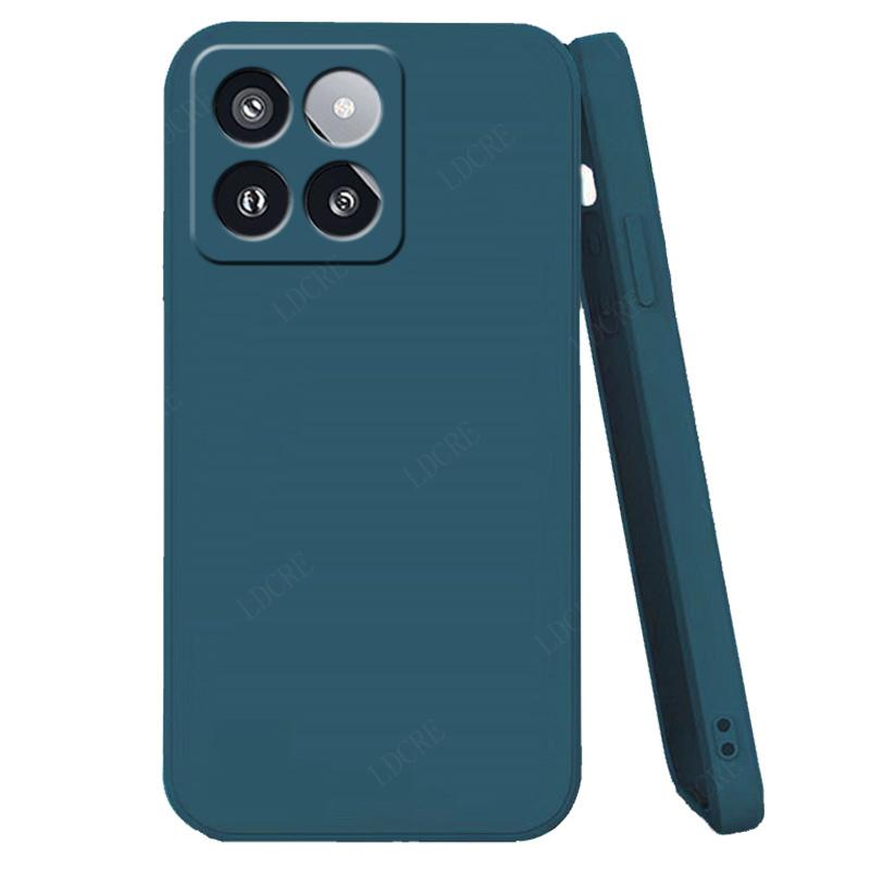 Для чехла Xiaomi 14T Pro Чехол Mi 14T Pro Capas Оригинальный жидкий силиконовый противоударный мягкий чехол TPU для Mi 13 T 13T 14T Pro Fundas