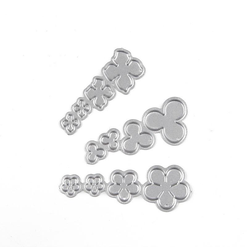 Metal Cutting Dies Cut Die Mold Flowers 4 Scrapbook Paper Craft Knife Mold Blade Punch Stencils Dies