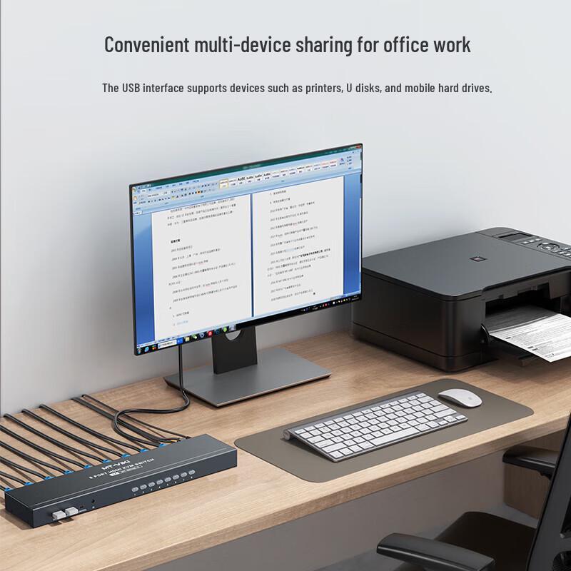 8-портовый HDMI KVM-переключатель MT-Viki