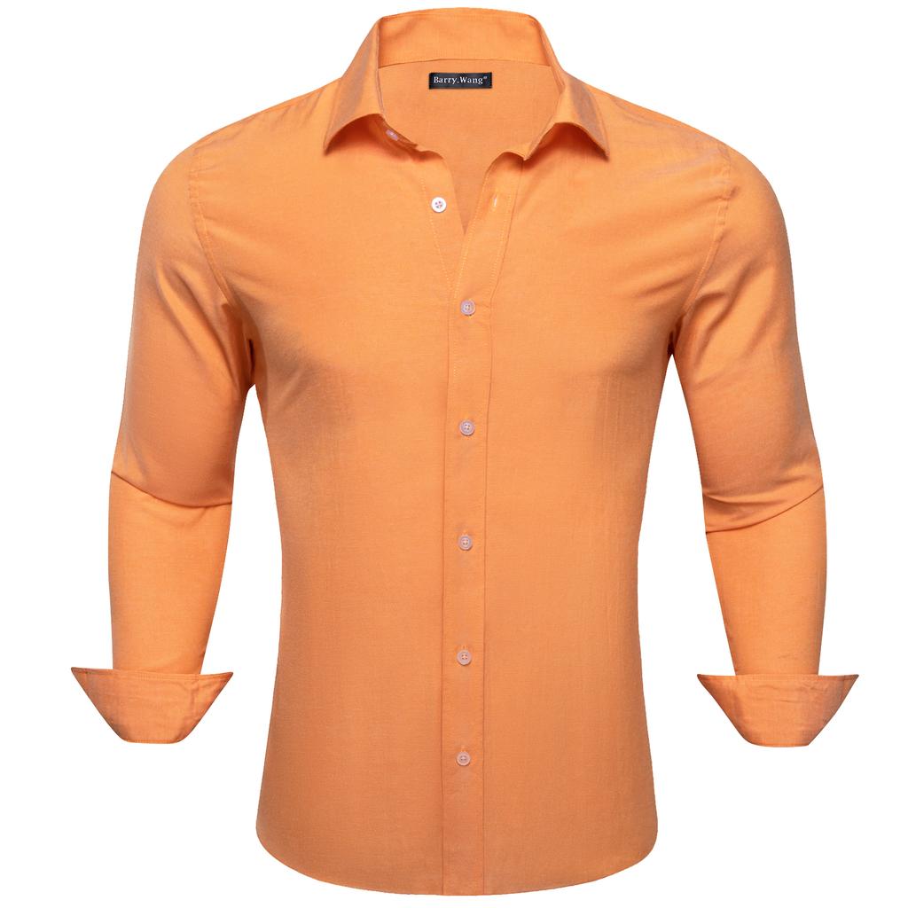 Мужская модная классическая черно-золотая рубашка с узором пейсли, тканые шелковые рубашки с длинными рукавами Barry.Wang, мужская одежда