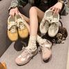 Popular Thick-soled German Training Shoes for Women's 2025 Spring New Versatile Sports and Leisure Board Shoes Soft-soled Small Forrest Gump Shoes