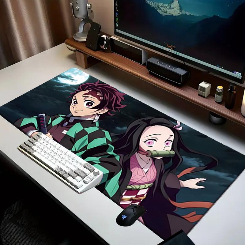 Powerful Demon Anime Mouse pad Office Desk Mat, Gaming Mouse Pad Mousepad, keyboard pad,Heavy-Duty Non-Slip Rubber Backing, Gift