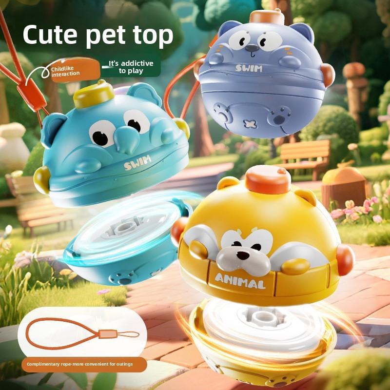 Cartoon Hamster Elephant Rabbit Gyroscope With Press And Collision Features For Parent Child Interactive Play