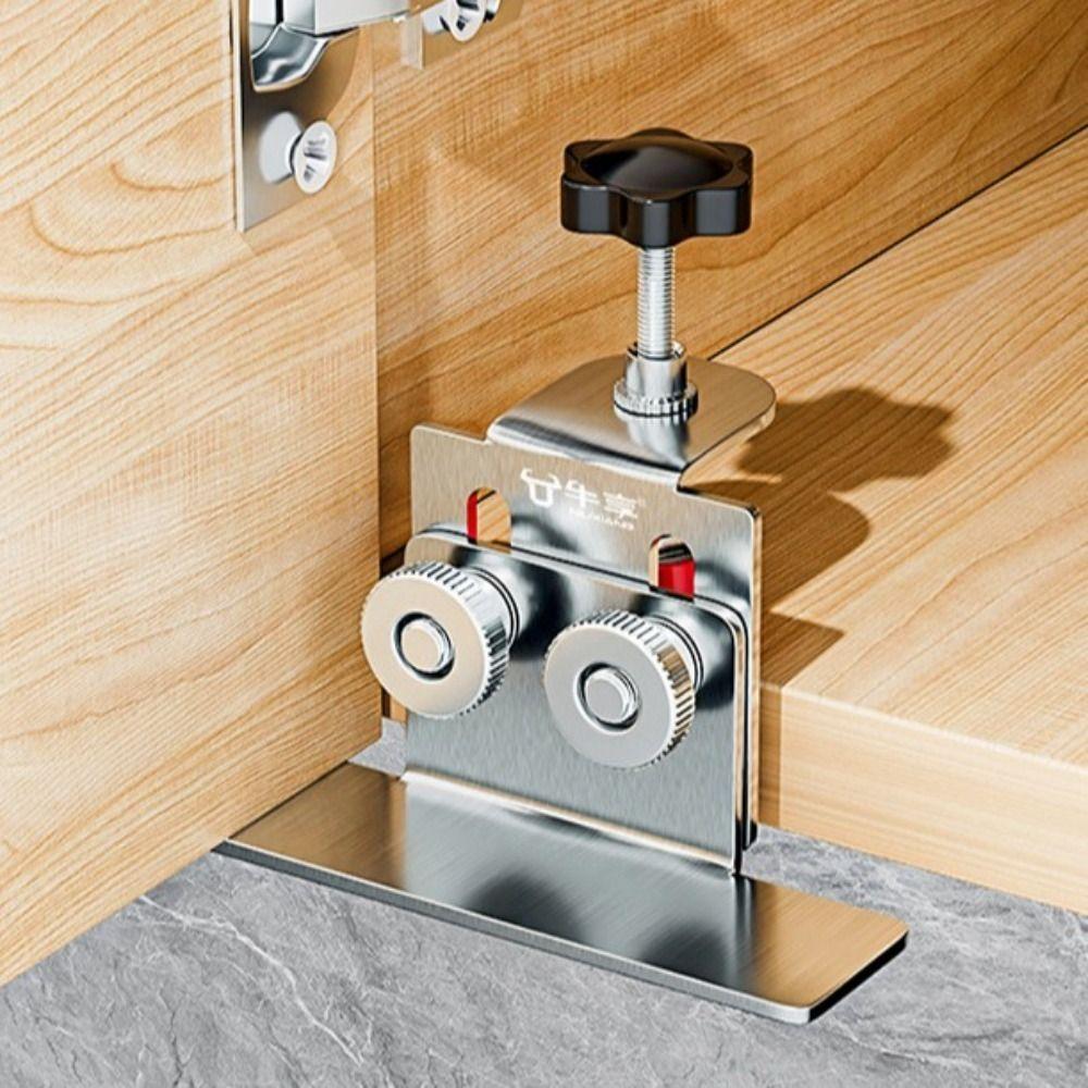 Монтажный кронштейн для дверцы шкафа из нержавеющей стали, скрытая дверь, установочный шаблон для двери, монтажная опора